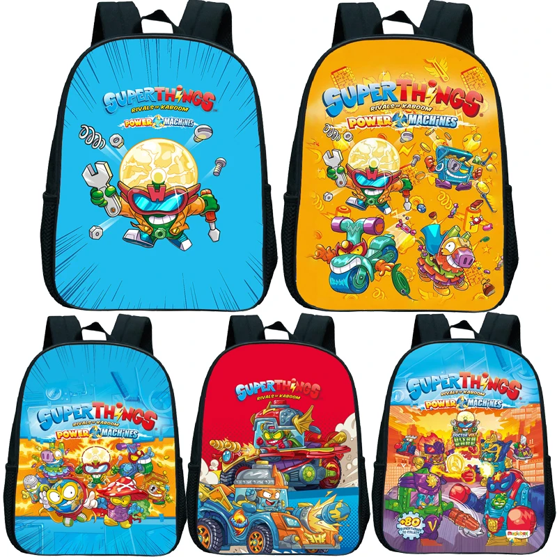 

Toddler Cartoon Anime Mini Rucksack Children Superthings Power Machines Kindergarten Backpack Kids Super Zings7 Knapsack Gift