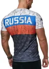 Мужские футболки из сетчатой ткани, с изображением национального флага, России, Португалии, Швеции, Германии, для косплея по футболу, 2019