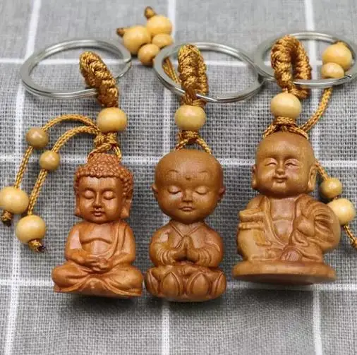 Hot sell Mahogany Three-dimensional Engraving Key Chain charm Lifelike Key Ring Car keychain for Men woman1pcs wholesale