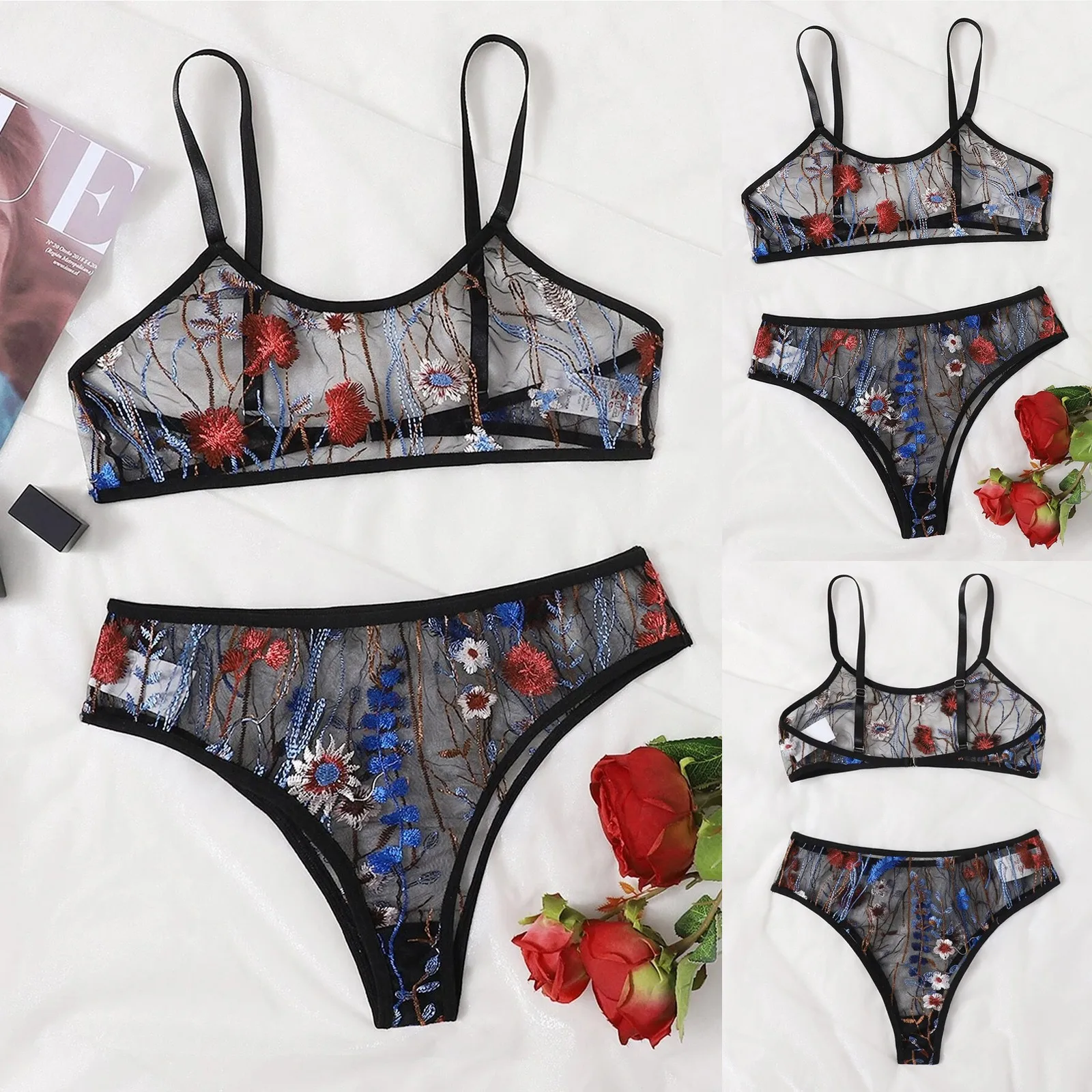 

Women Underwear Sets Erotic Lingerie Sexy Lingerie Women Transparent Sensual Lingerie Women LiIntimate Sexy Bra Brief Sets