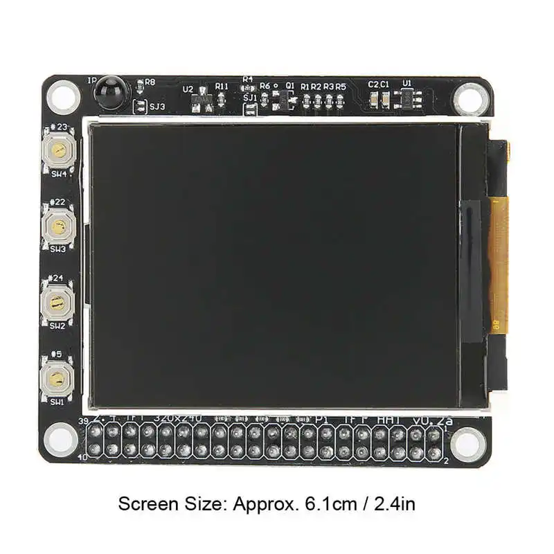 ЖК-сенсорный экран TFT мини-дисплей для Raspberry Pi 4B 3B 2B + A 2 4 дюйма 320x240 | Электроника