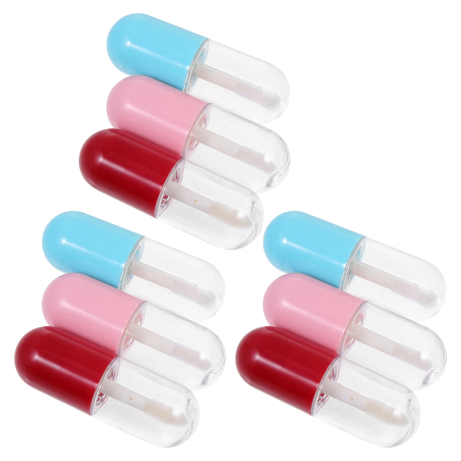 

Компактные тюбики для блеска для губ, круглые Бутылочки для губ «сделай сам», глазури для губ (разные цвета)