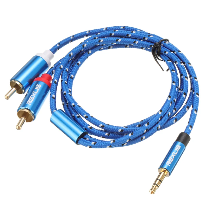 Aux RCA Jack 3 5 разветвитель кабель Hifi стерео штекер 2 мм аудио для домашнего