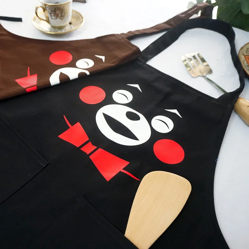 1Pce коричневый/черного цвета с изображением медведей хлопчатобумажные фартуки