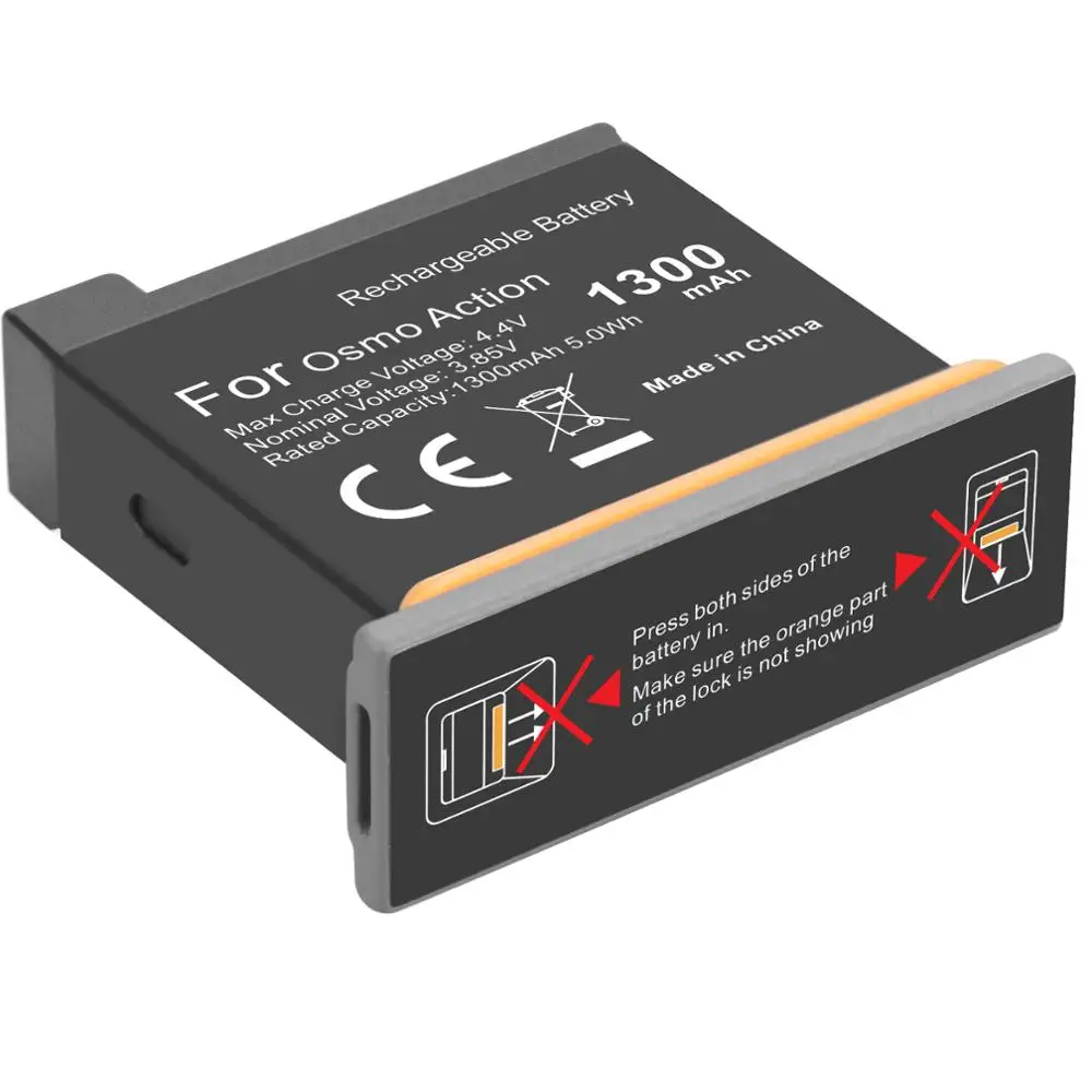 Аккумулятор действия OSMO 1300 мАч + 3 порта умное быстрое зарядное устройство для