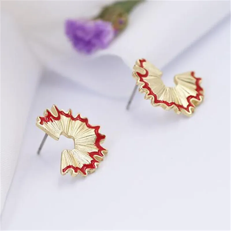 Новинка 2019 1 пара забавных красных сережек карандашей брендовые Роскошные