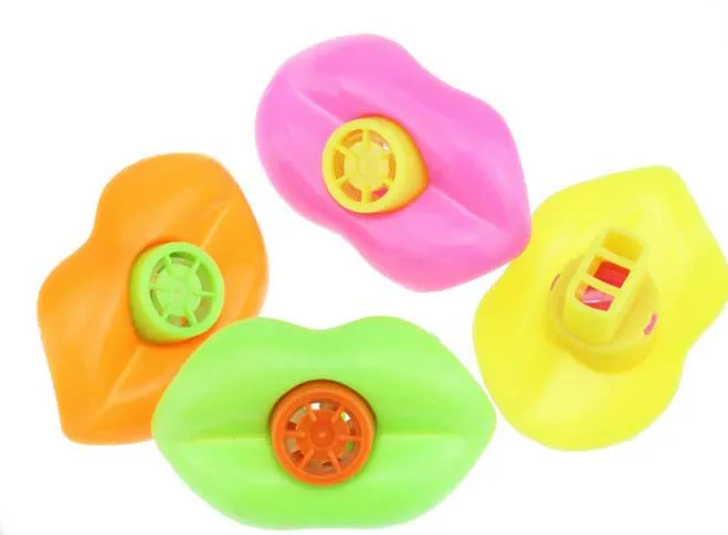 15 Pcs Funny Plastic Lip Whistles Birthday Party Favors Noisemakers For Children Kids Boys Girls Toys | Дом и сад