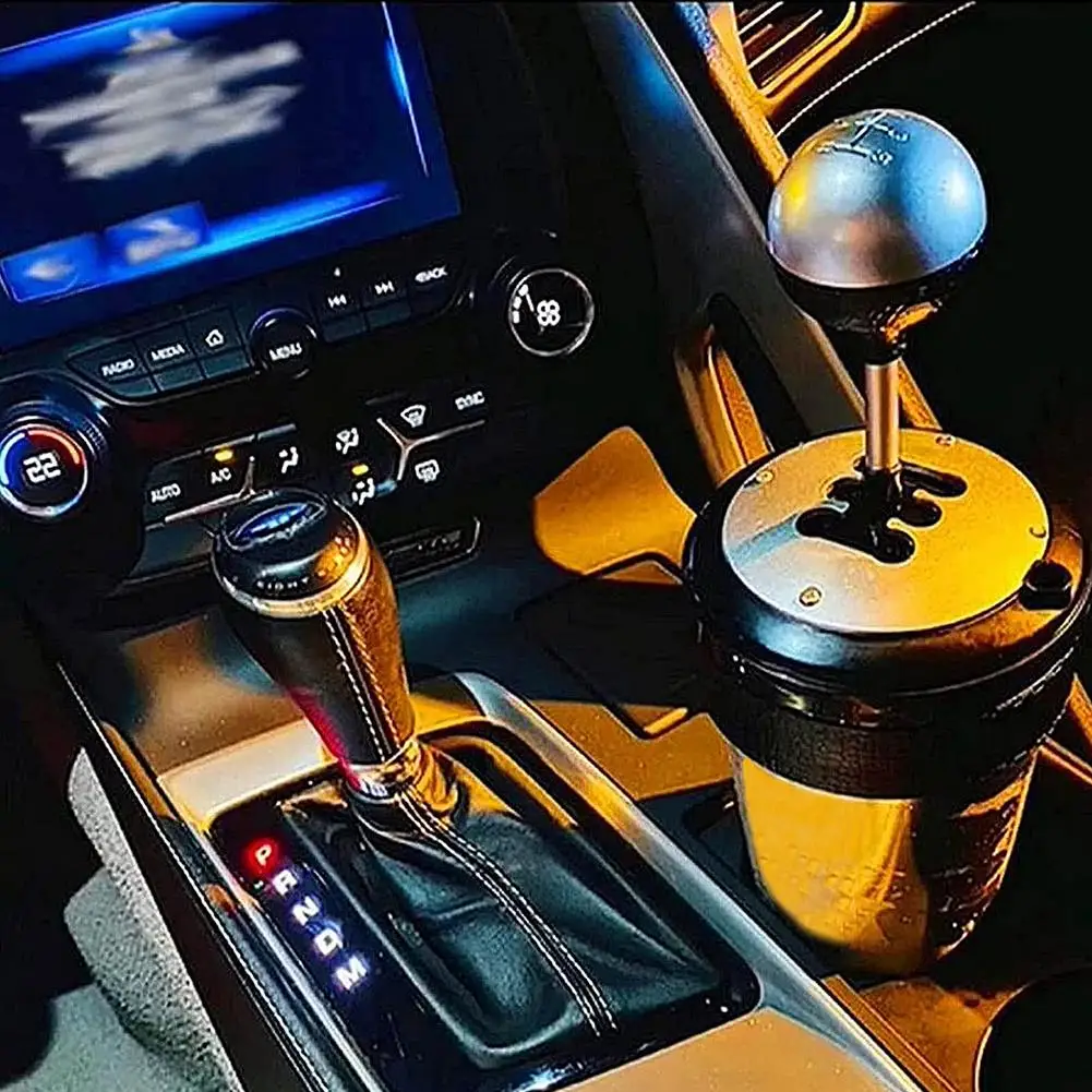 Стакан для воды в стиле рычага переключения передач чашка с соломинкой и крышкой