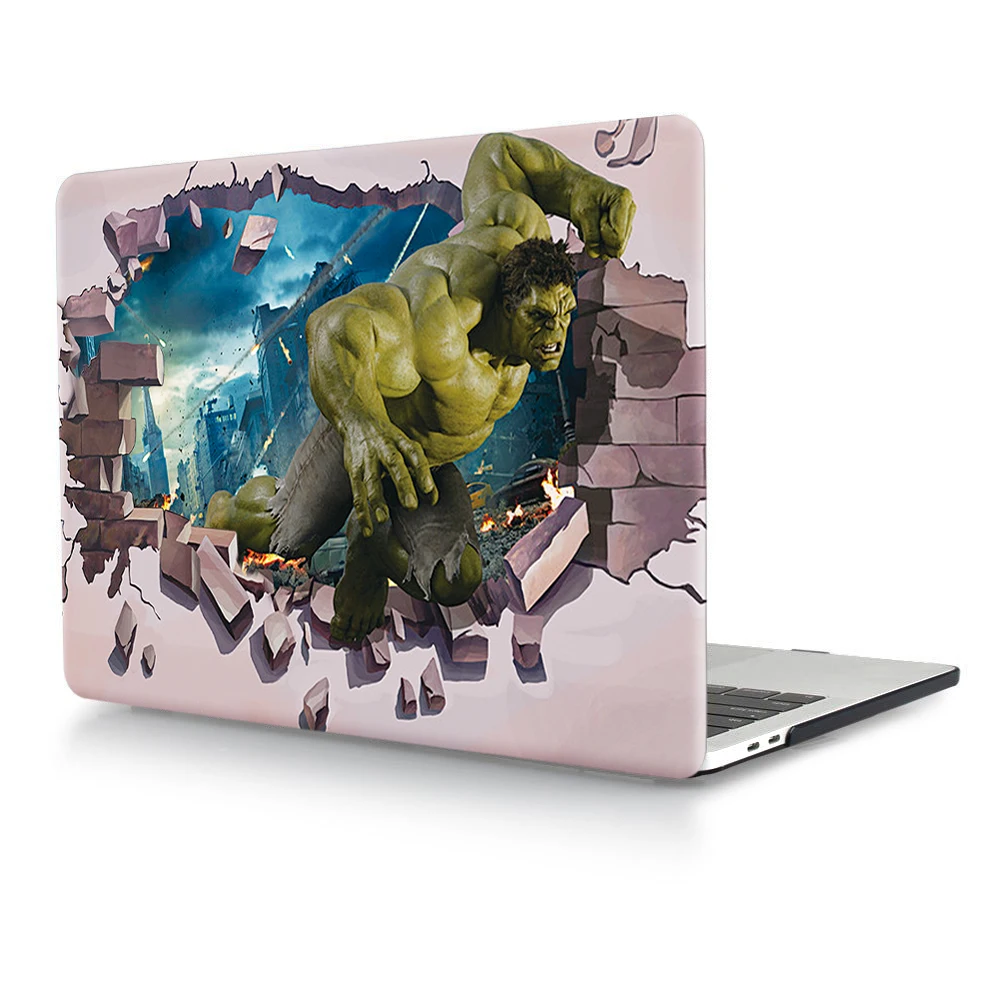 3D Hulk HRH, новинка, 3D, животное, аниме, мультфильм, корпус ноутбука, оболочка, защитный жесткий пластиковый чехол, рукав, крышка для Macbook Pro 13, сенсорная панель, A2159 - Цвет: 3D Hulk