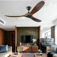 60 inch ceiling fan industrial vintage wooden ventilator with no light remete control decorative blower wood retro fans