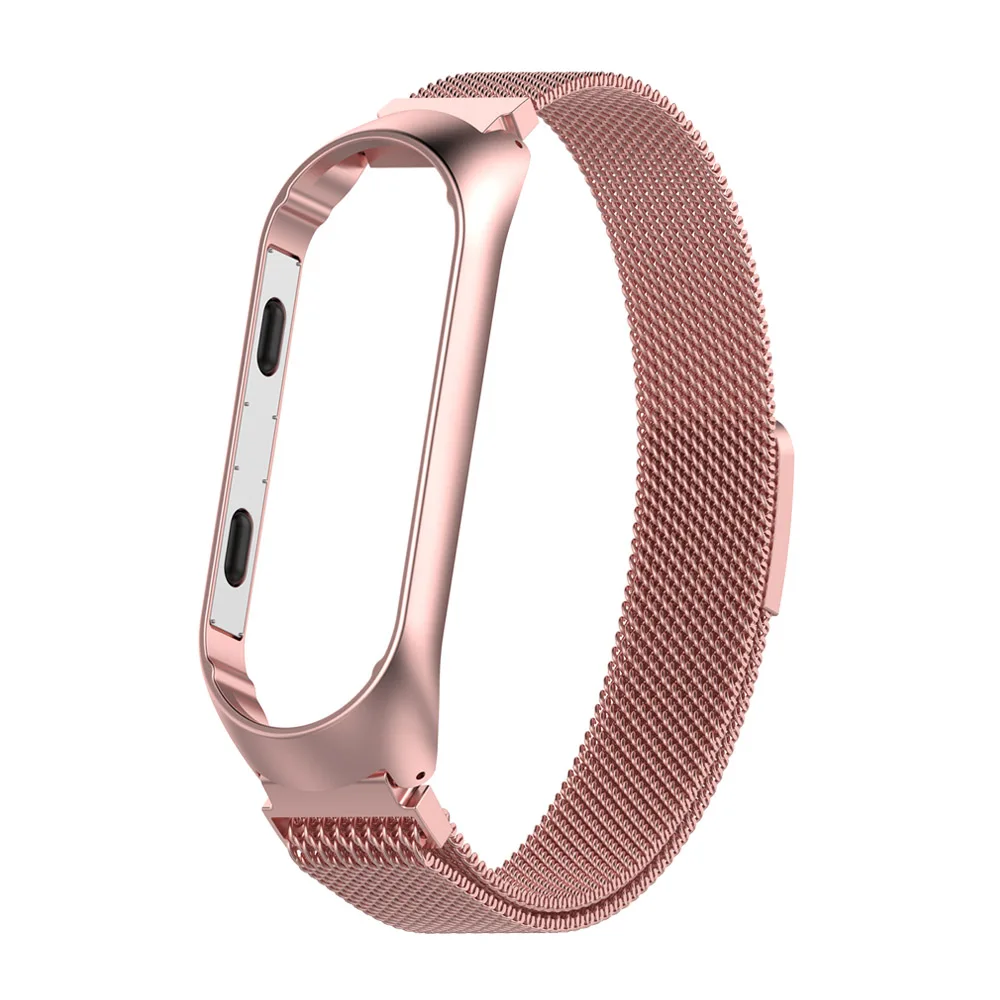 Браслет для Mi Band 4 ремешок Miband 4/3 металлическая нержавеющая сталь Магнитная Петля