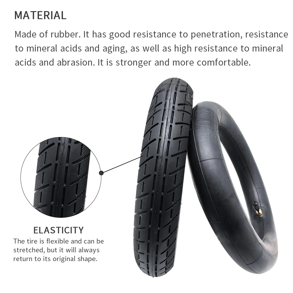 2pcs Rubber Accessories Outdoor Inner Roller Durable Portable Sports Wheel Anti Explosion Electric Scooter Tyres Non Slip | Спорт и