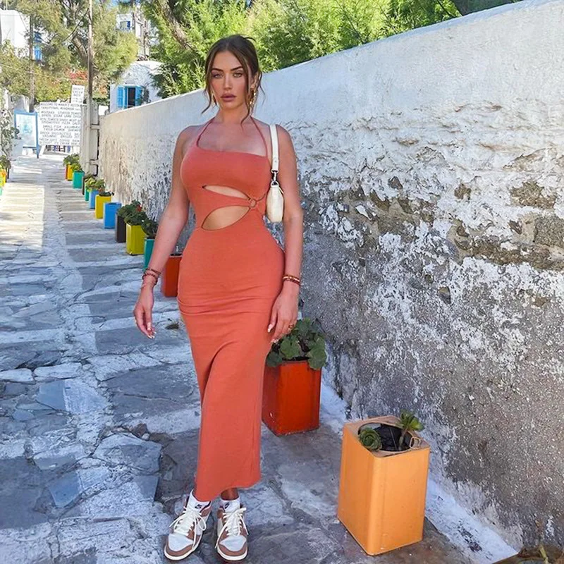 

Женское платье, летняя юбка для рубашки, Новинка осени 2021, комплекты из полиэстера с открытой спиной и разрезом, комплекты одежды для Sierra