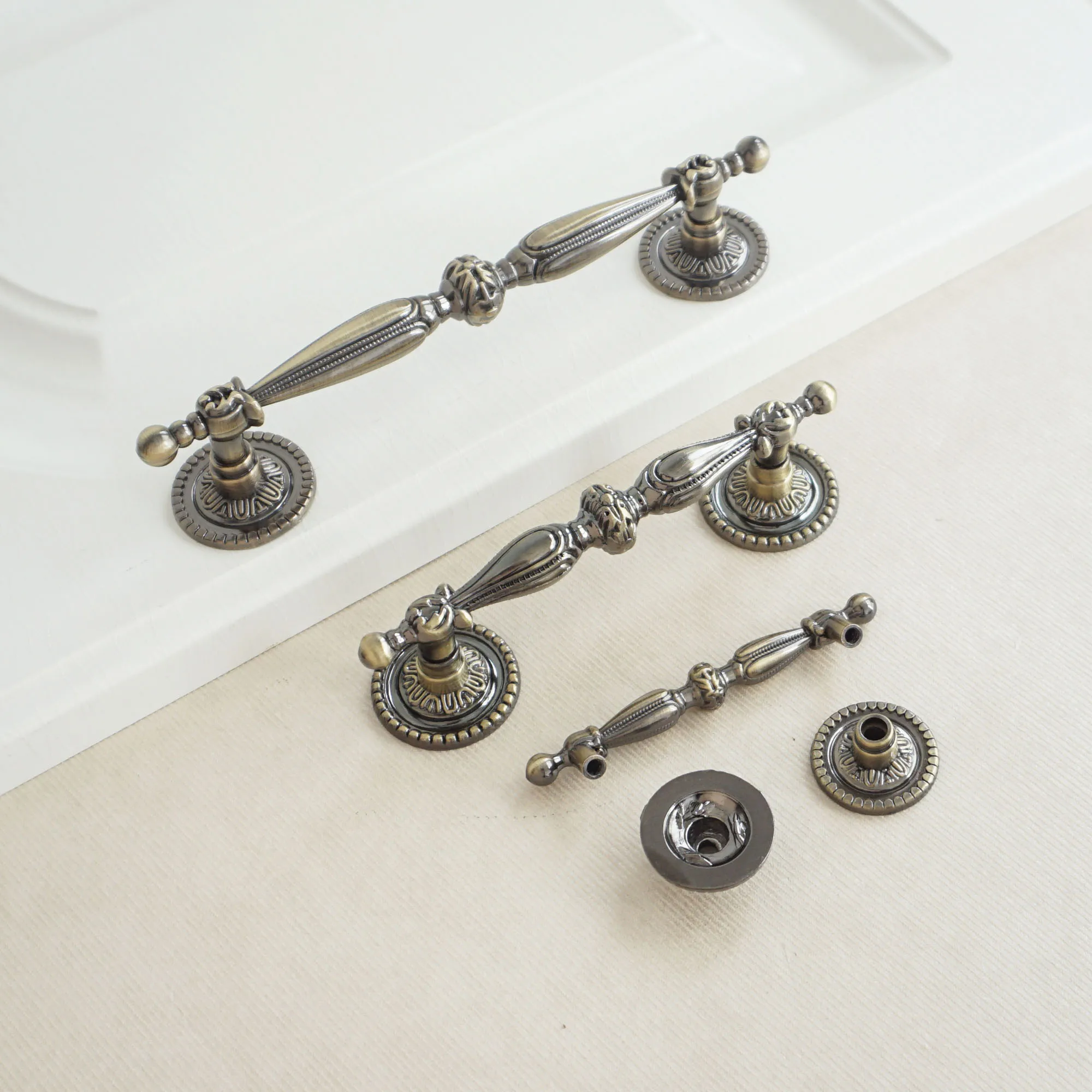 Винтажная ручка для телефонного шкафа выдвижной ящик антикварная бронзовая