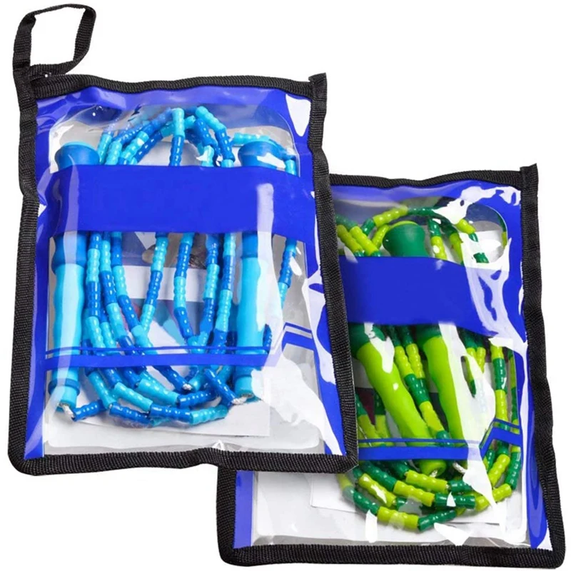 

2 Pack Jump Rope for Kids Soft Beaded Skipping Rope Workout Adjustable Toddler Jumping Rope