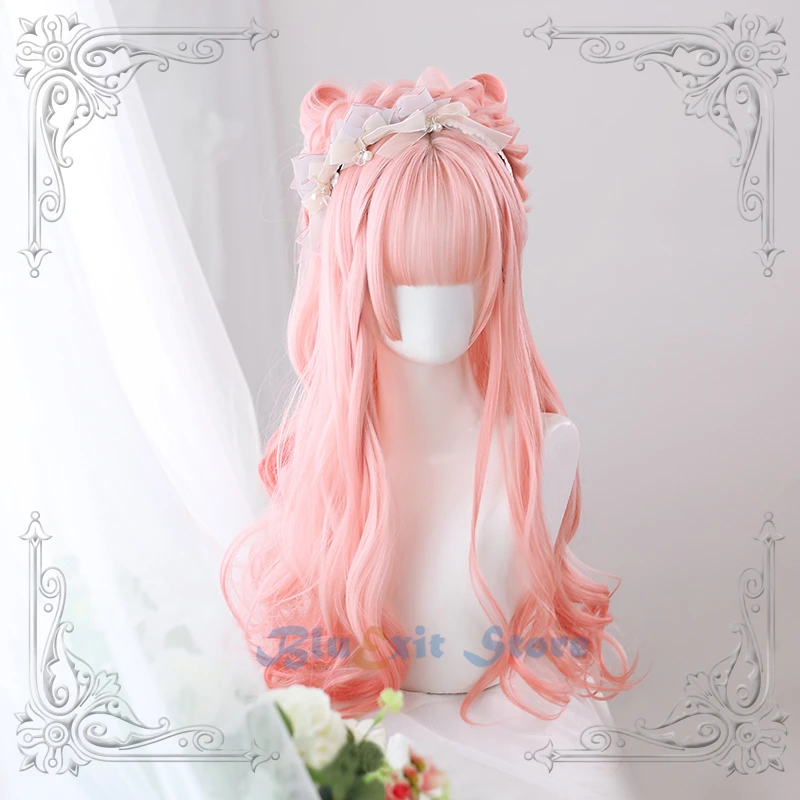 Парик в стиле лолита для косплея Смешанные розовые Волшебные волосы Харадзюку