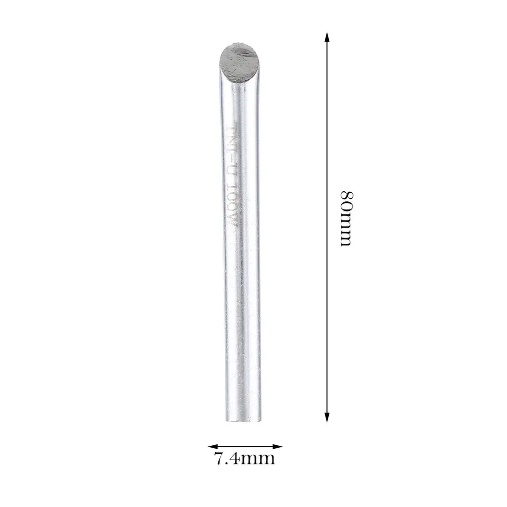 

10pcs 100W Metal Soldering Welding Tips 7.4mmx80mm Nozzle Rework Station for Precision Electronic Repairing