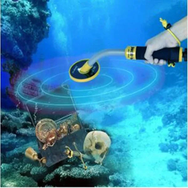 

New 30m Underwater Metal Detector PI-iking 750 Induction Pinpointer Expand Detection Depth with LED Light when Detects Metal