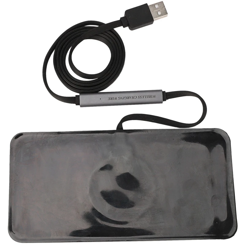 qi car wireless quickly charger for iphone 8 xs xr car charging pad for samsung s10 dock station non slip mat car dashboard hold free global shipping