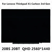 original for lenovo thinkpad x1 carbon 3rd gen laptop lp140qh1 spa2 wqhd 2560x1440 lcd display touch screen digitizer assembly