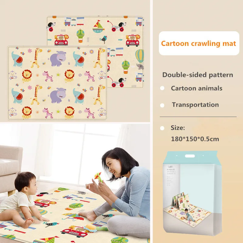 Детский коврик для ползания игровой XPE детский утолщенный защиты пола забавный