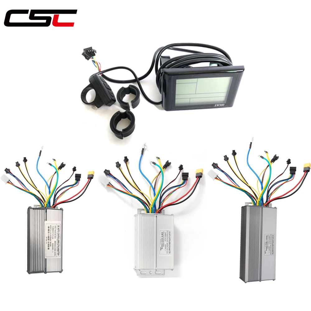 Бесщеточный двухрежимный контроллер для электрического велосипеда 36 в 48 500 Вт 1000