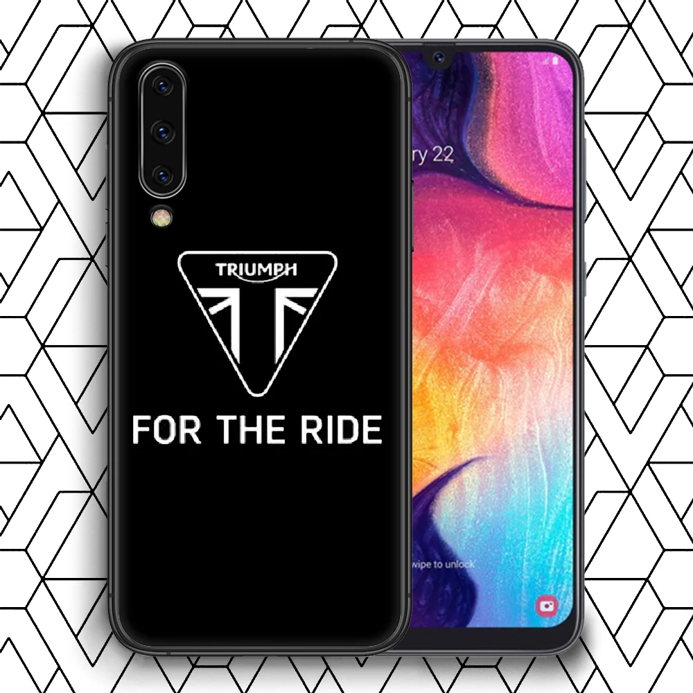 

Triumph Motorcycle logo Phone Case Cover For Samsung Galaxy A 8 10 11 20E 21 30 40 50 51 70 71 81 S black Hoesjes Painting