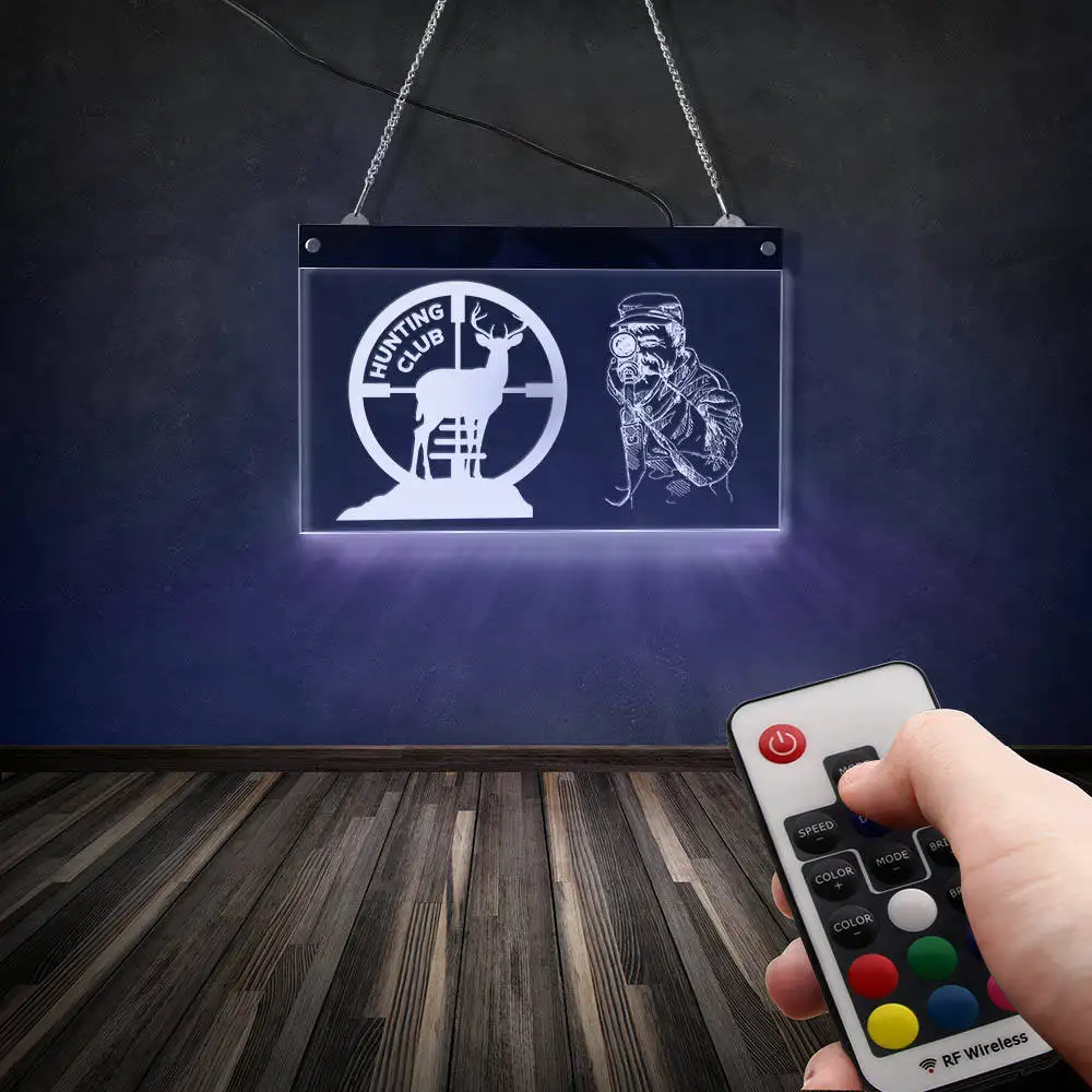 Электронная световая панель для охоты с оленем светодиодный неоновый светильник