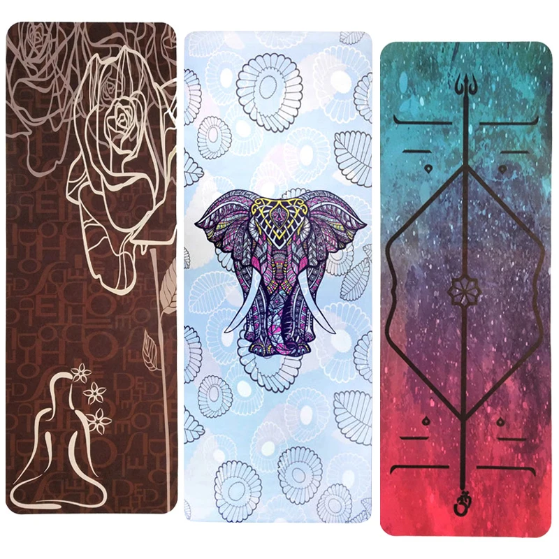 Высококачественные Нескользящие коврики для йоги 1 5 мм мягкая замша