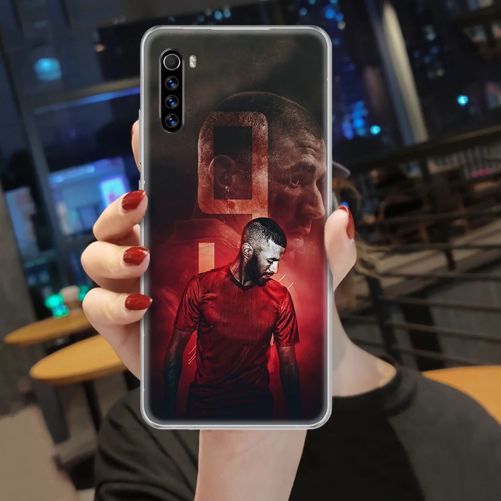 

Karim Benzema soccer football 9 Phone Case cover For XIAOMI Redmi Note 3 4 4X 5 6 7 8 9 Pro T S max transparent Etui fashion
