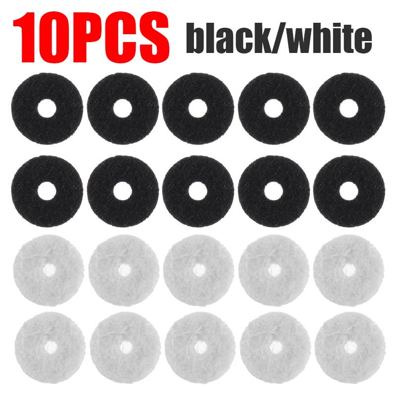 10 шт./компл. черный/белый войлок плечевой ремень кнопки шайбы для электрической