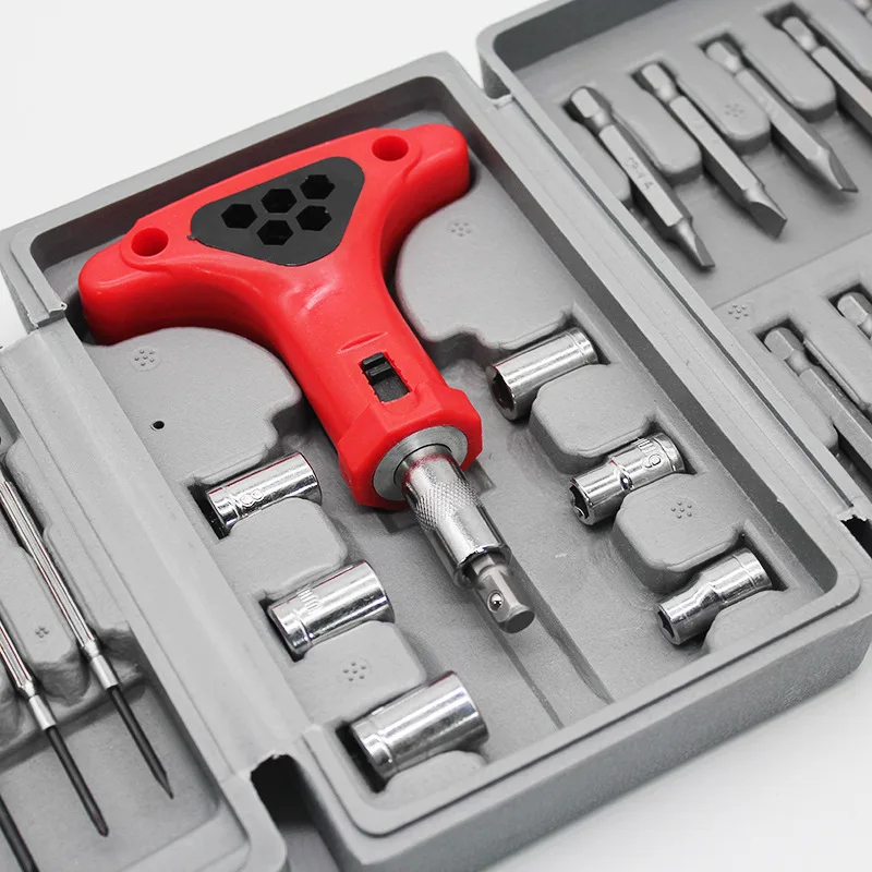 

Ratchet Wrench Screwdriver Kit DIY Household Repair Tool Multifunctional Combination T