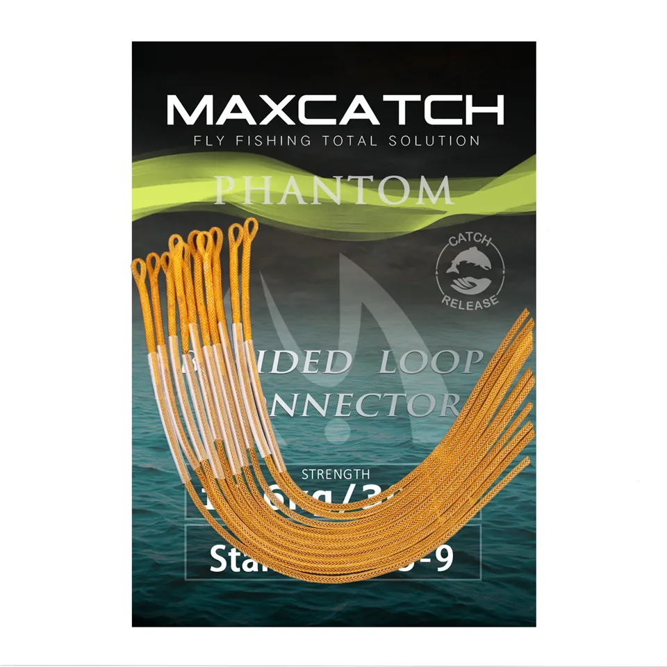 Maximumcatch 10 шт. 30 фунтов/50 фунтов плетеная петля для ловли нахлыстом соединительная