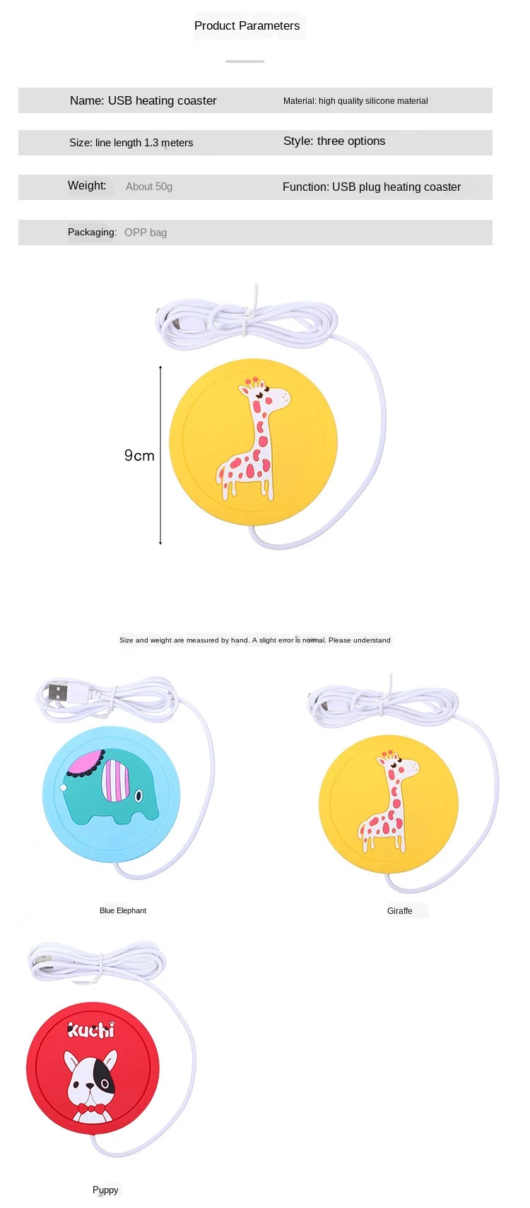 

Cup Warmer USB Tea Warmer Silicone Coffee Heater For Milk Tea Coffee Mug Hot Drinks Beverage Cup Mat Kitchen Tools Heater
