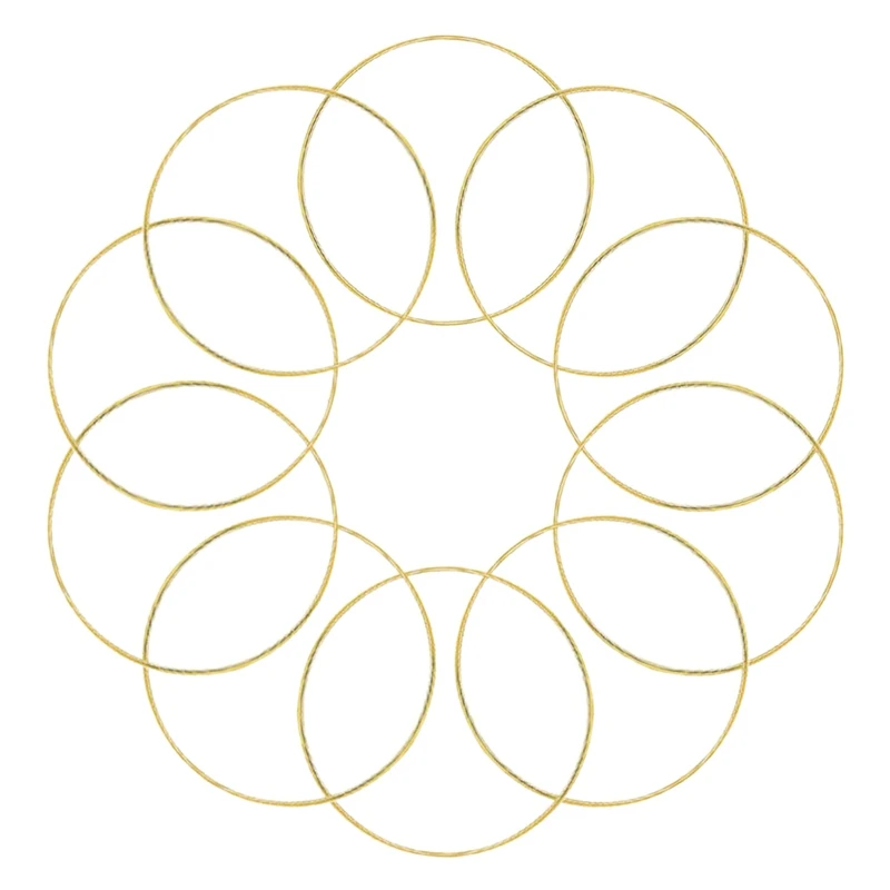 

10 штук в упаковке 3 полюсная золотистая «Ловец снов» металлические кольца обручи макраме кольцо для Dreamcatchers прикладного искусства