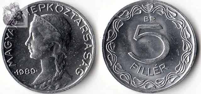 

Hungary 5 Phil Coin Europe New Original Coins Unc Commemorative Edition 100% Real Rare Eu Random Year