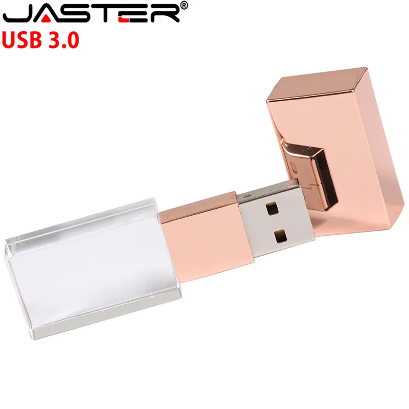JASTER хрустальные usb-накопители 3D печать логотипа на заказ 4 Гб 16GGB флэш-накопитель 32