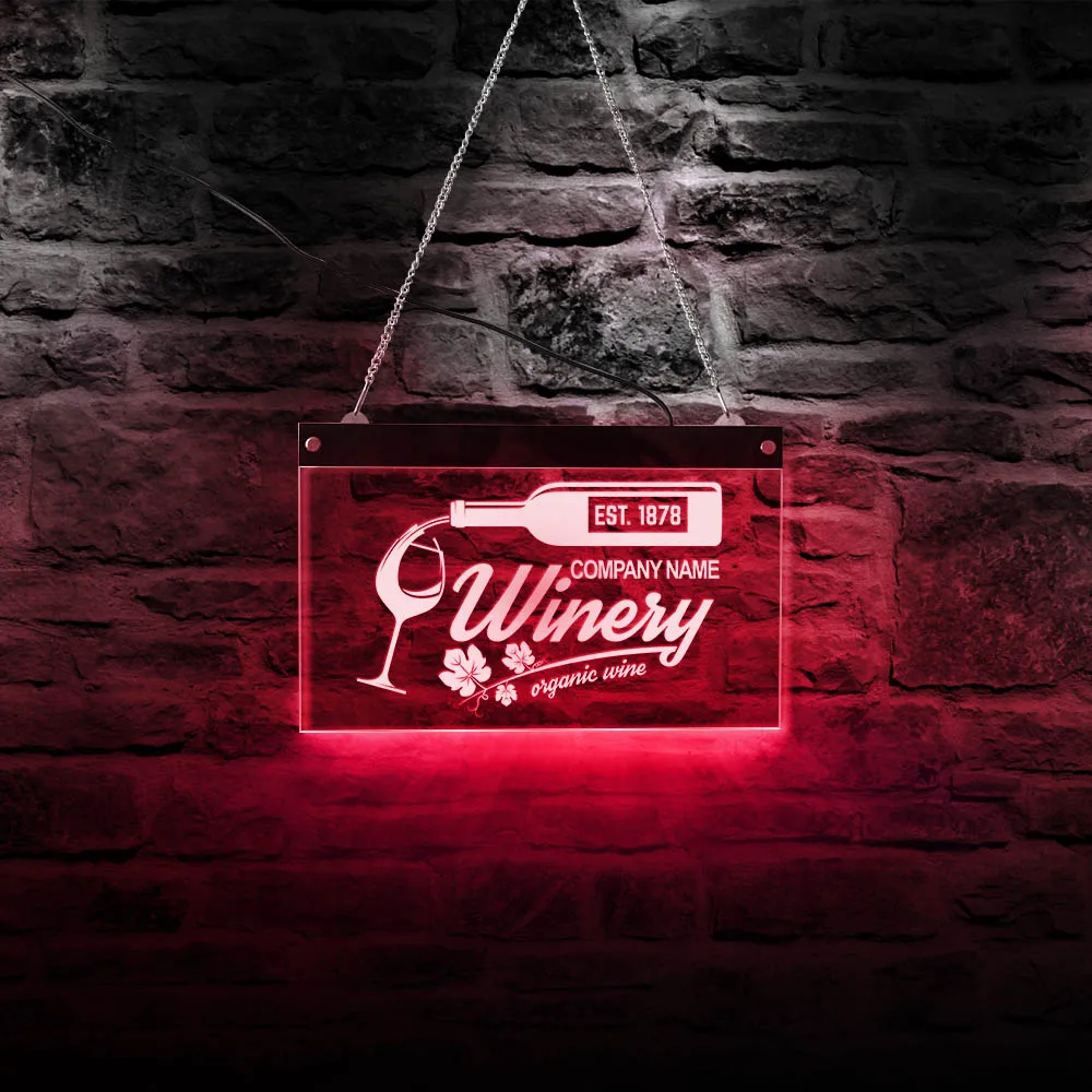 Vino светодиодный неоновое освещение знак питьевой Декор домашний бар паб