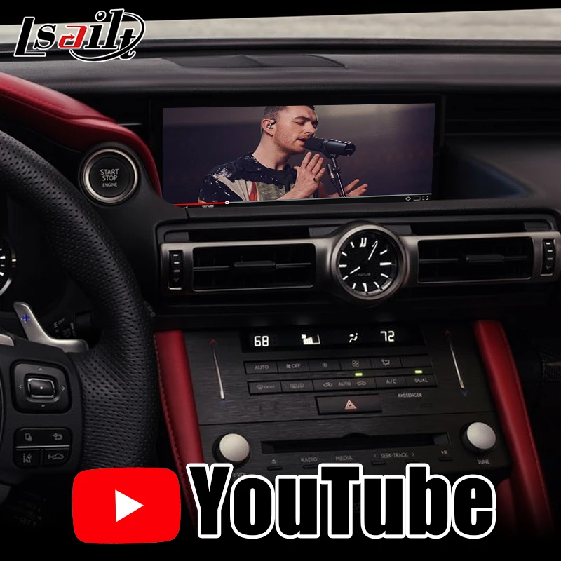 Lsailt 4GB CarPlay/ Android мультимедийный видеоинтерфейс для 2018 now Lexus RCF RC300 RC200t с YouTube Netflix