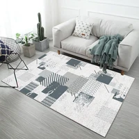nordic home modern geometric printing carpet living room interior bedroom sofa ottoman rectangular decorative carpet