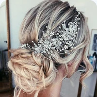 rhinestone beads headband bridal tiara hair accessories hairband wedding hair jewelry headpiece women accessories tiaras