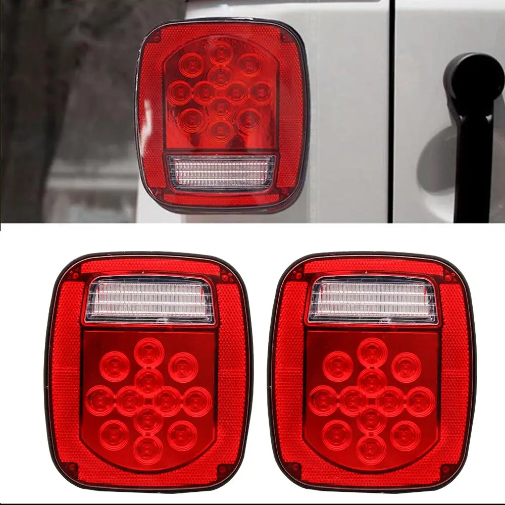 Универсальный красный + белый 39 светодиодный стоп-стоп поворотный хвост