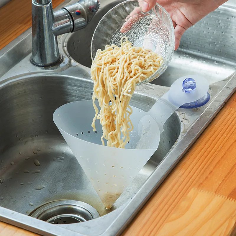 Кухонный складной фильтр для слива на присоске корзина овощей пищевые фильтры