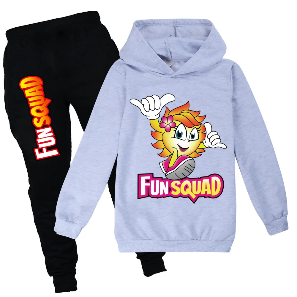 Fun Squad game Girls Clothes Autumn Long Sleeve Shirts + Pants boy Suits Children Clothing Sets Kids Clothes Teen 100cm-170cm