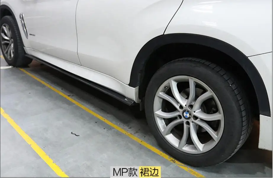 Углеродного волокна переднего бампера для губ заднего Диффузор боковые юбки MP