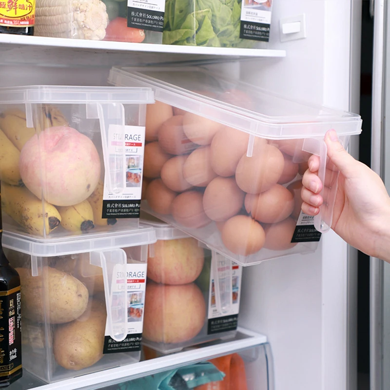 

Kitchen Transparent Storage Box Grains Beans Storage Contain Sealed Home Organizer Food Container Refrigerator Storage Boxes