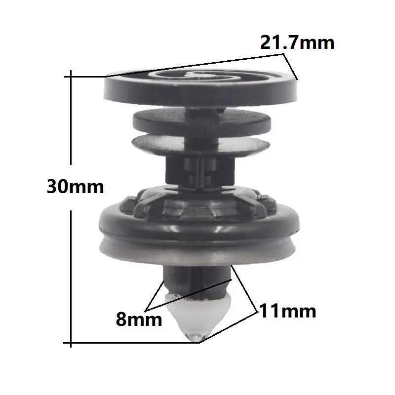 Защелки для дверной панели 100 шт. фиксатор внутренней отделки Audi Volkswagen Golf |