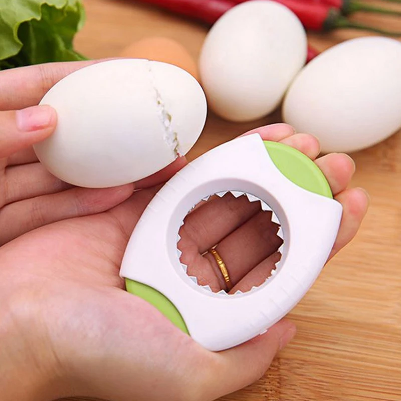 

Cooked egg sheller multifunctional portable egg shell cutting opener plastic high quality home necessary kitchen accessories hot