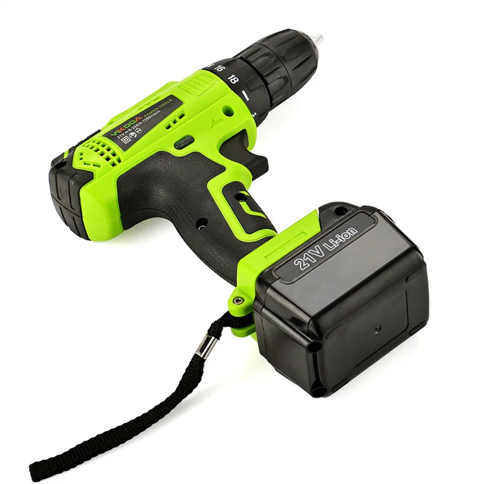 21v Battery Drill Electric Screwdriver Household Power Tools Rechargeable One Lithium Carton | Инструменты