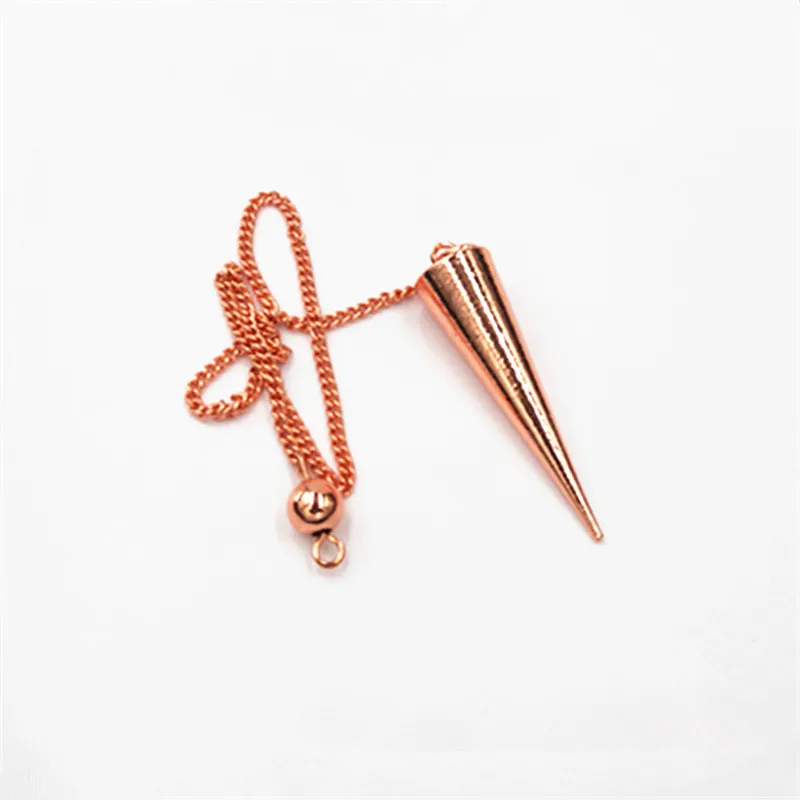 pendulums for dowsing pendule de reiki pendant Healing Pyramid spiritual pendulum for dowsing Copper meatl Charms Chakra Amulet